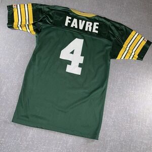 Vintage Green Bay Packers Jersey Mens 40 Green NFL Football Brett Favre Champion